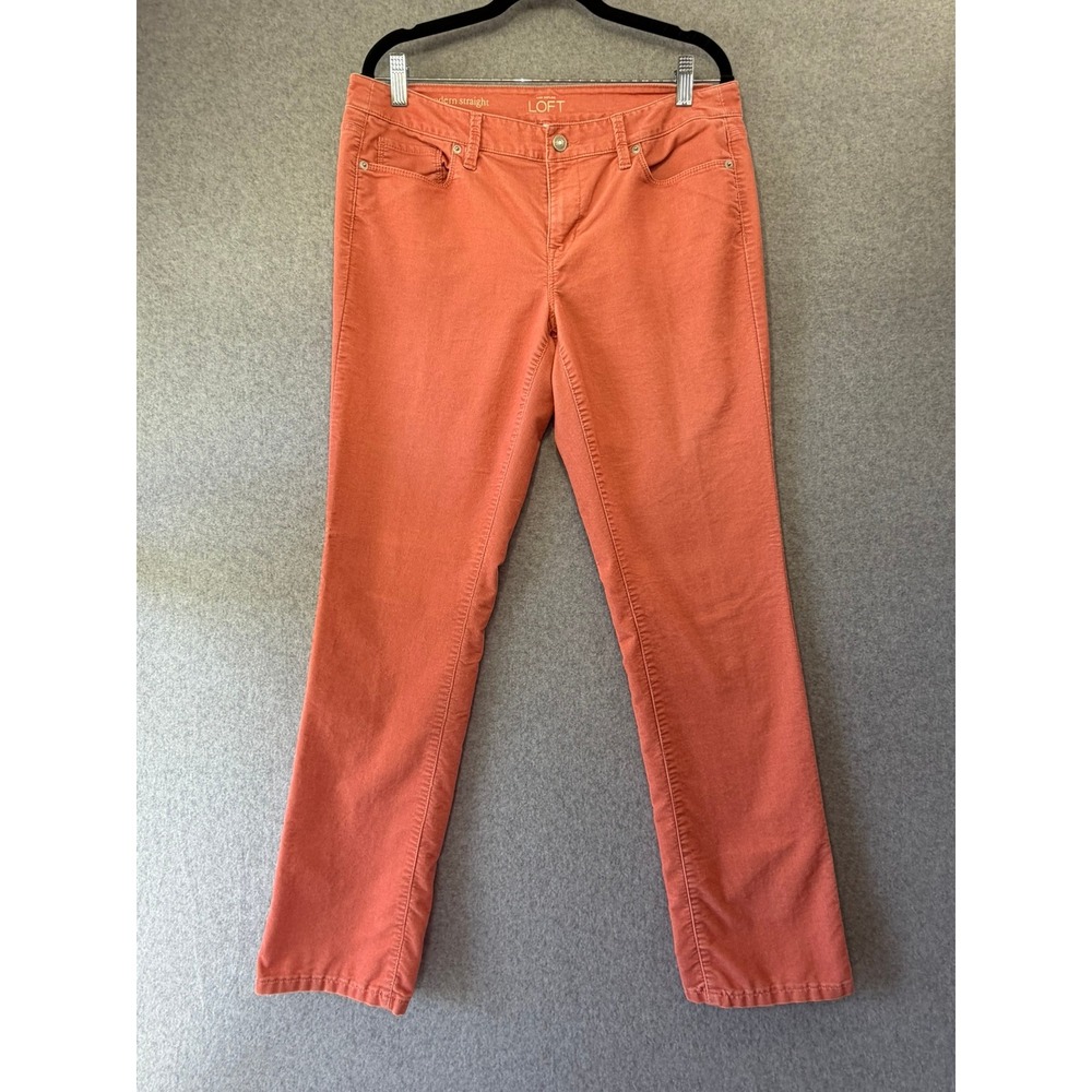 Ann Taylor LOFT Coral Corduroy Pants Size 30/10